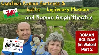 305 Caerleon Castle Roman Fortress and Baths Legionary Museum and Roman Amphitheatre Wales [upl. by Anitneuq]