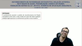 STJ INFO 834 paternidade socioafetiva e adoção [upl. by Einra982]