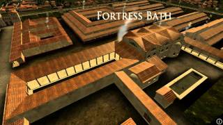 Animation of ancient Roman Fort in Caerleon Wales [upl. by Eicyak]