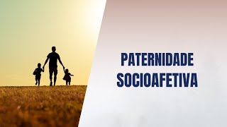 Paternidade socioafetiva [upl. by Anaitsirc]