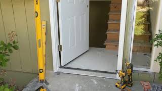 Jeld Wen Front Door Installation  Really crappy products and craftsmanship PART 1 [upl. by Ecidnak]