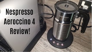 Nespresso Aeroccino 4 Milk Frother Review  Worth upgrading from the Aeroccino 3 [upl. by Cykana]