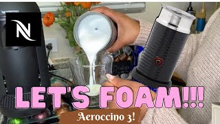 How To Foam Milk With Aeroccino 3 Make Coffee With Foam Tips amp Tricks  Easy Foamed Latte Recipe [upl. by Yerxa]