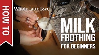 How To Milk Frothing for Beginners 5 Tips [upl. by Noloc433]