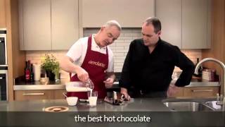 How to make a hot chocolate using an aerolatte milk frother [upl. by Alyos]